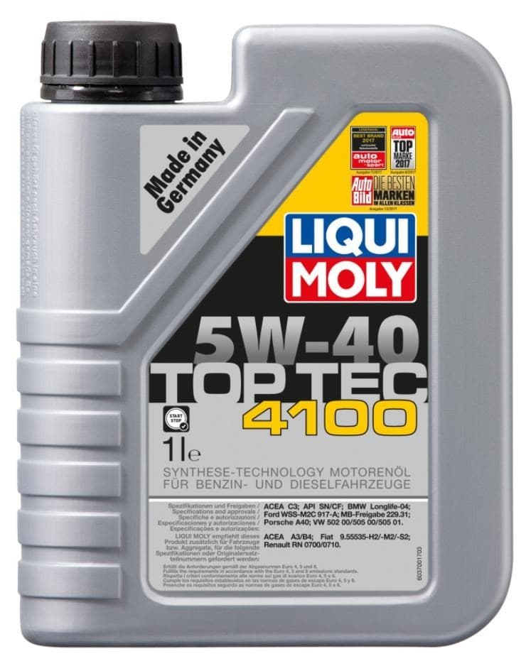 Моторное масло синтетическое TOP TEC 4100 5W-40 1л.9510