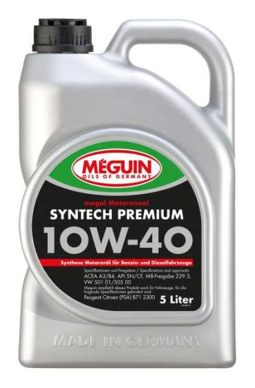 Масло моторное полусинтетическое MOTORENOEL Syntech Premium SAE 10W-40 1л 4339