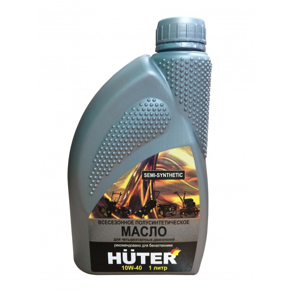 Масло моторное HUTER 10W-40 полусинтетическое для четырехтактных двигателей,1л 73/8/1/1
