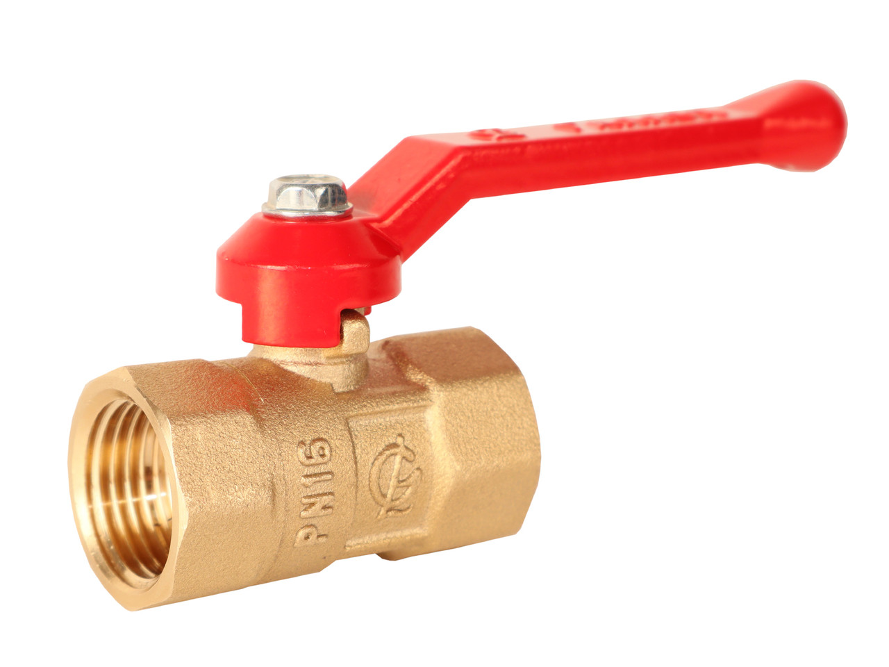 Кран шаровой латунь 11Б27фт1М Ду50 Ру25 ВР рычаг VALFEX VF.214.LR1.200